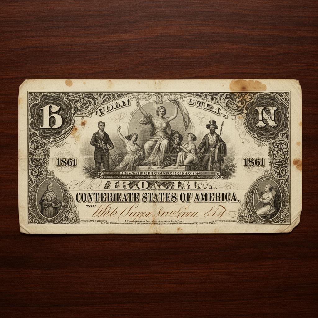 1861 Confederate $1000, T-1